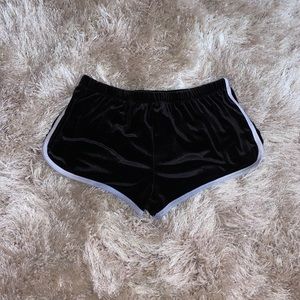 Black Suede Shorts